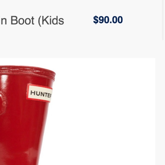 Girls Hunter Boots Glitter - Picture 5 of 6